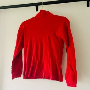 Children’s Basic Red Turtleneck
